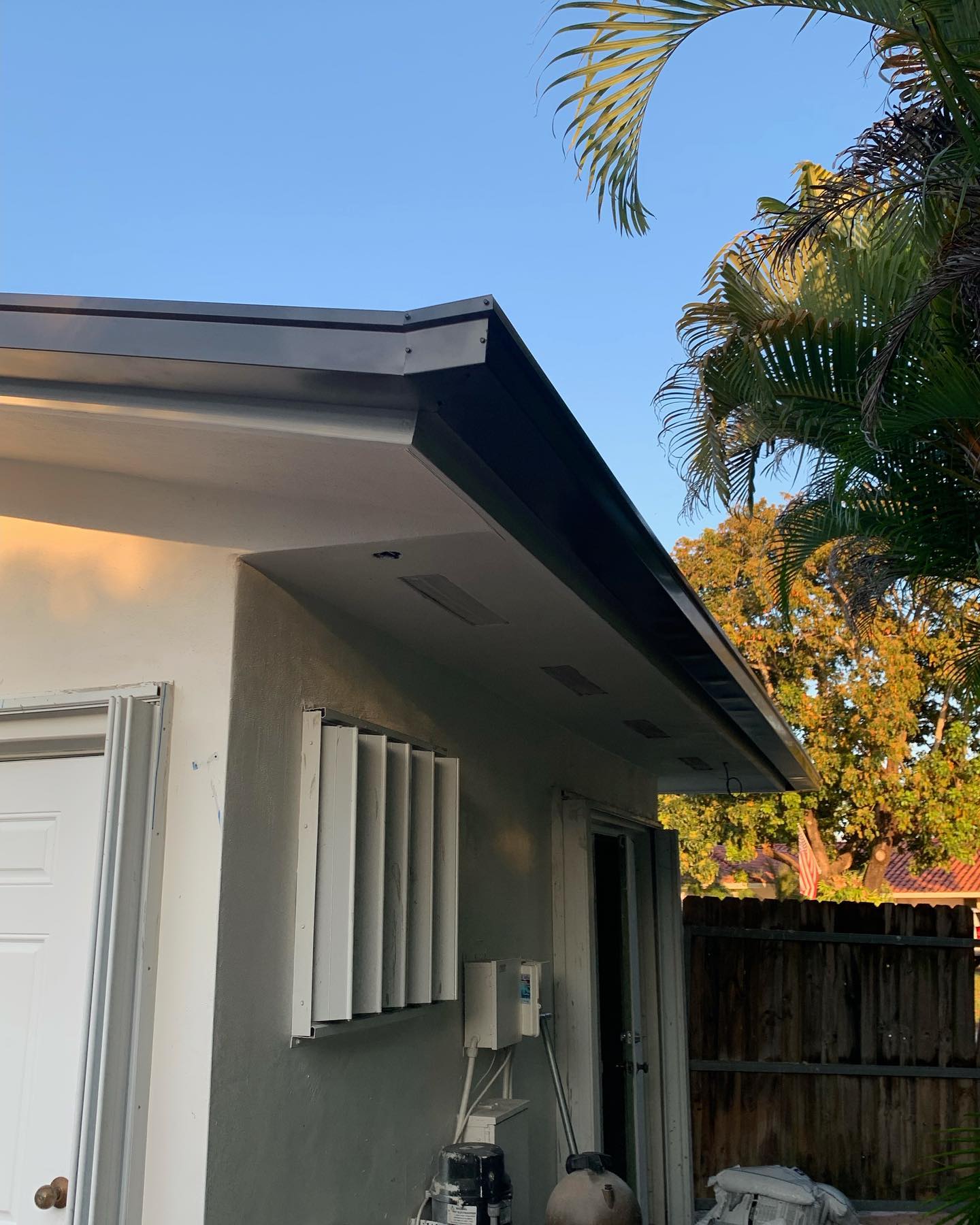 Gutter repair on a Southwest Florida home by CAG Solutions Rain Gutters